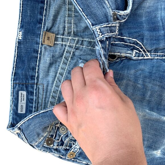 True Religion Jeans Size 30 RICKY SUPER T Blue - Picture 9 of 9
